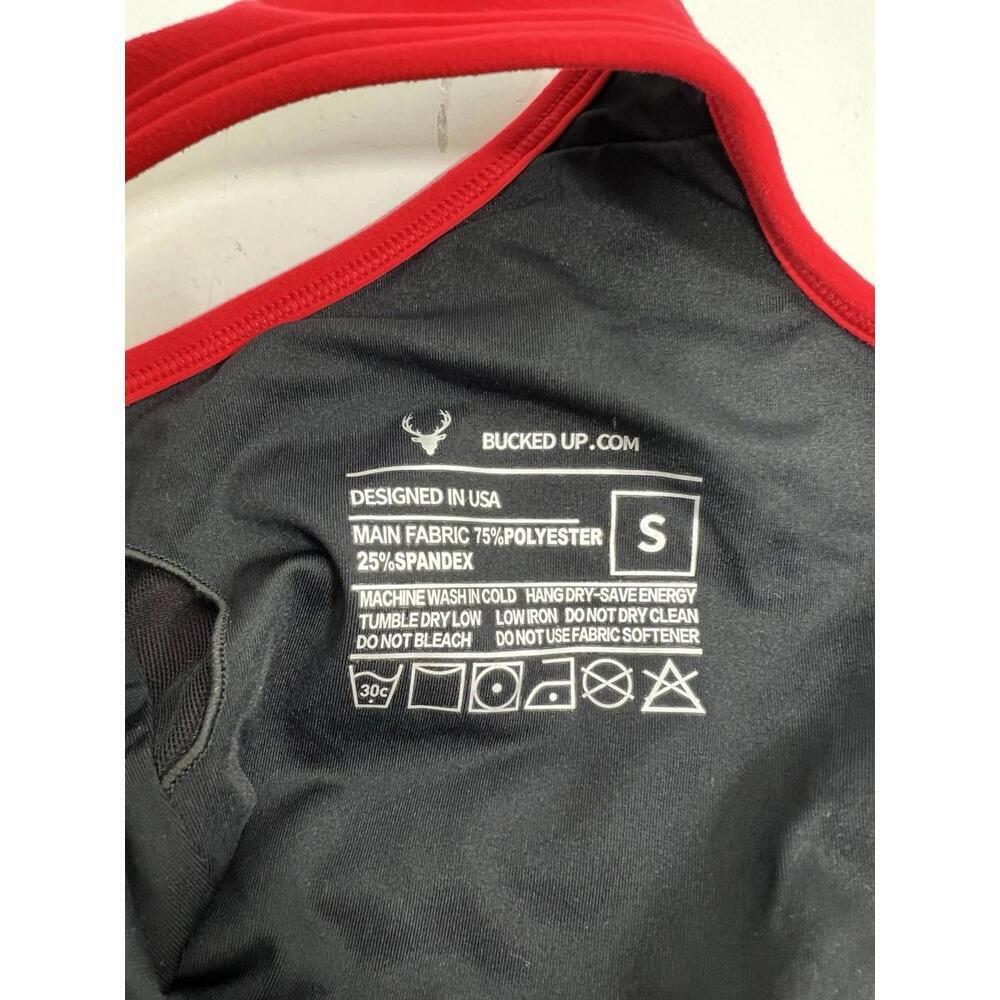Bucked Up Red Sports Bra Women Size Small - Picture 4 of 5